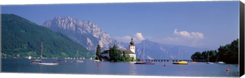 Framed Traunsee Lake Gmunden Austria Print