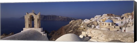 Framed Church Bell on an Island, Greece Print