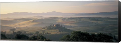 Framed Farm Tuscany Italy Print