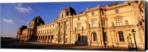 Framed Facade of an art museum, Musee du Louvre, Paris, France Print