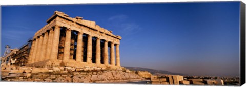 Framed Ruins of a temple, Parthenon, Athens, Greece Print