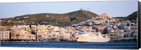 Framed Ermoupoli, Syros, Greece Print