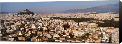 Framed Aerial View of Athens, Greece Print