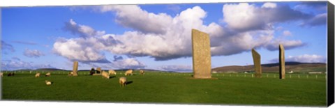 Framed Stones Of Stenness, Scotland, United Kingdom Print