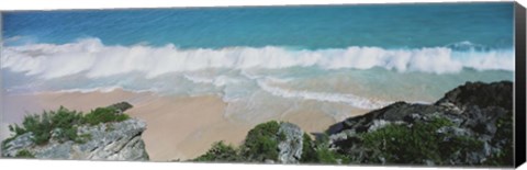 Framed High angle view of waves in the ocean, Atlantic Ocean, Bermuda Print