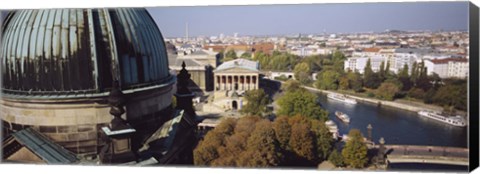 Framed High Angle View Of A City, Berlin, Germany Print