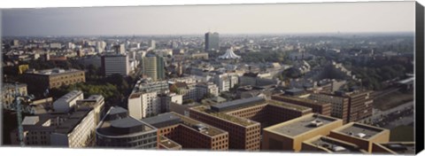 Framed High angle view of buildings in a city, Potsadamer Platz, Berlin, Germany Print