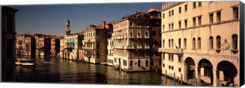 Framed Buildings on the waterfront, Venice, Italy Print