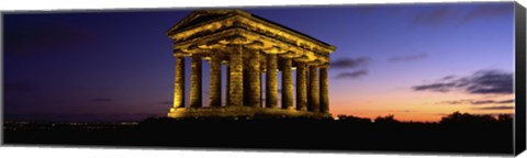 Framed Low Angle View Of A Building, Penshaw Monument, Durham, England, United Kingdom Print