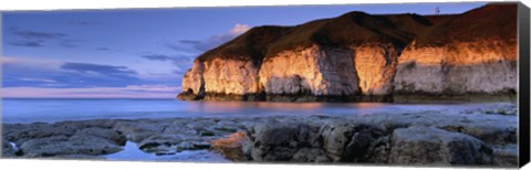 Framed Clouds Over The Sea, Thornwick Bay, Yorkshire, England, United Kingdom Print