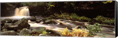 Framed Stream Flowing Through Rocks, Thomason Foss, Goathland, North Yorkshire, England, United Kingdom Print