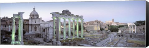 Framed Ruins of an old building, Rome, Italy Print