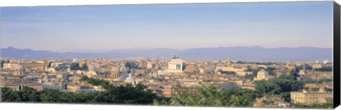 Framed High angle view of a city, Rome, Italy Print