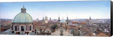 Framed Church in a city, Prague, Czech Republic Print