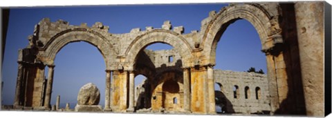 Framed Old ruins of a church, St. Simeon Church, Aleppo, Syria Print