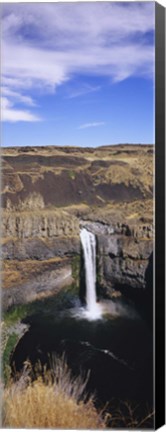 Framed High angle view of a waterfall, Palouse Falls, Palouse Falls State Park, Washington State, USA Print