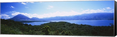 Framed Clouds over a volcano, Arenal Volcano, Costa Rica Print