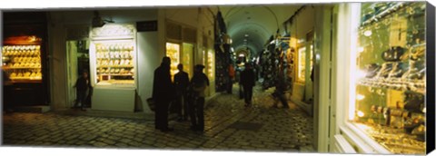 Framed Group of people in a market, Medina, Sousse, Tunisia Print