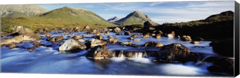 Framed Late afternoon in September, River Sligachan, Glen Sligachan, Isle Of Skye, Scotland Print