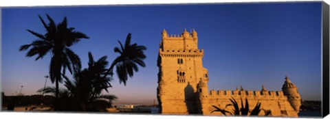 Framed Torre De Belem, Belem, Lisbon, Portugal Print