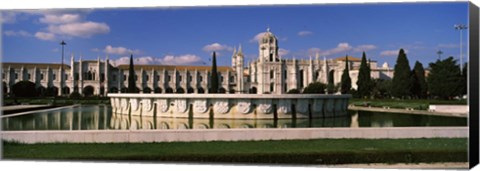 Framed Facade of a monastery, Mosteiro Dos Jeronimos, Lisbon, Portugal Print