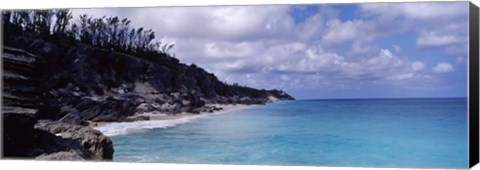 Framed Clouds over the sea, Bermuda Print