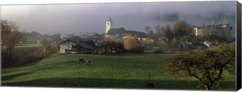 Framed Wolfgangsee, Salzkammergut, Austria Print