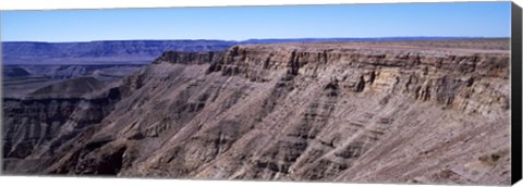 Framed High angle view of a canyon, Fish River Canyon, Namibia Print