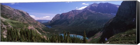 Framed Alpine Lake, US Glacier National Park, Montana Print