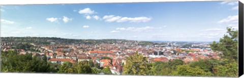 Framed Buildings in a city, Stuttgart, Baden-Wurttemberg, Germany Print