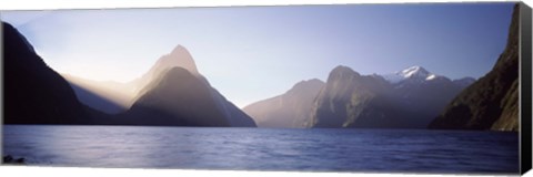 Framed Milford Sound, Fiordland National Park, South Island, New Zealand Print