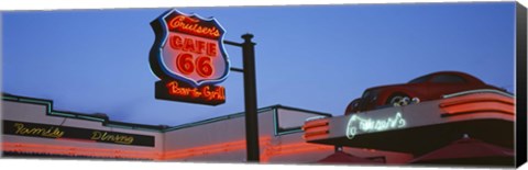 Framed Low angle view of a road sign, Route 66, Arizona, USA Print