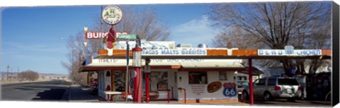 Framed Restaurant on the roadside, Route 66, Arizona, USA Print