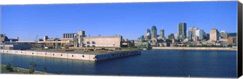 Framed City at the waterfront, Montreal, Quebec, Canada 2009 Print