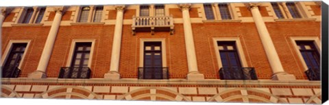 Framed Low angle view of an educational building, Rice University, Houston, Texas, USA Print