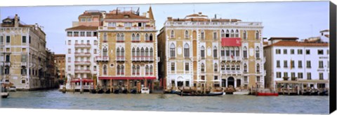 Framed Palazzi facades along the canal, Grand Canal, Venice, Veneto, Italy Print