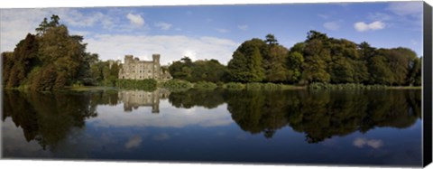 Framed Lake and 19th Century Gothic Revival Johnstown Castle, Co Wexford, Ireland Print