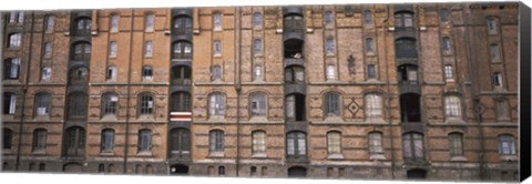 Framed Low angle view of warehouses in a city, Speicherstadt, Hamburg, Germany Print