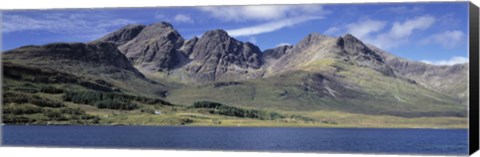 Framed Hills, Cuillins, Loch Slapin, Isle Of Skye, Scotland Print