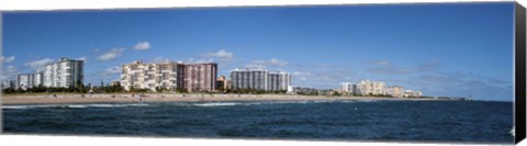 Framed Beach, Pompano Beach, Florida, USA Print