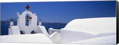 Framed Church, Oia, Santorini, Cyclades Islands, Greece Print