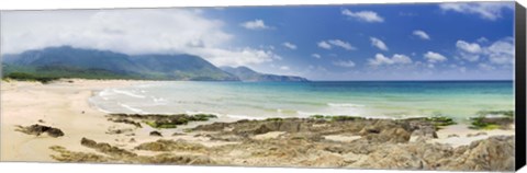 Framed Beach, Portixeddu Beach, Bay Of Buggerru, Iglesiente, Sardinia, Italy Print