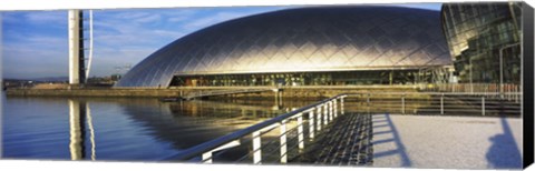 Framed Close Up of the Glasgow Science Centre in River Clyde, Glasgow, Scotland Print