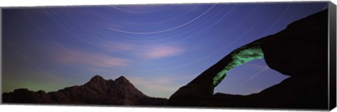 Framed Rock formations, Wadi Rum, Jordan Print