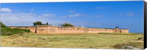 Framed Fort Gaines on Dauphin Island, Alabama, USA Print