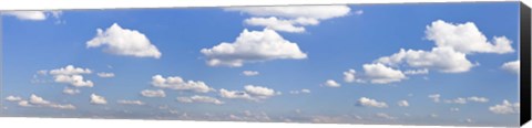 Framed Cumulus clouds in the sky, Baden Wurttemberg, Germany Print