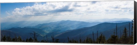 Framed Clouds over mountains, Great Smoky Mountains National Park, Blount County, Tennessee, USA Print