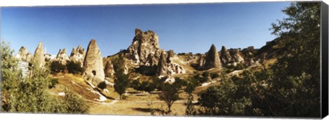 Framed Caves and Fairy Chimneys in Cappadocia, Central Anatolia Region, Turkey Print