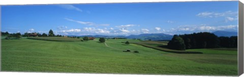 Framed View Along Rural Hillside, Zurich, Switzerland Print