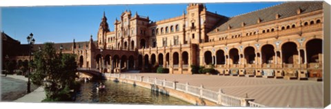 Framed Plaza Espana, Seville, Spain Print